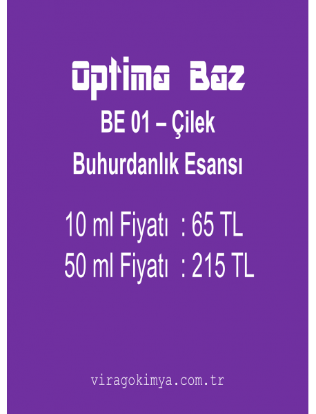 Optima Baz BE - 01 Çilek Buhurdanlık Esansı 