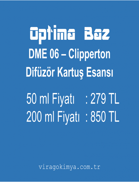 Optima Baz DME 06 - Clipperton Difüzör Kartuş Esansı