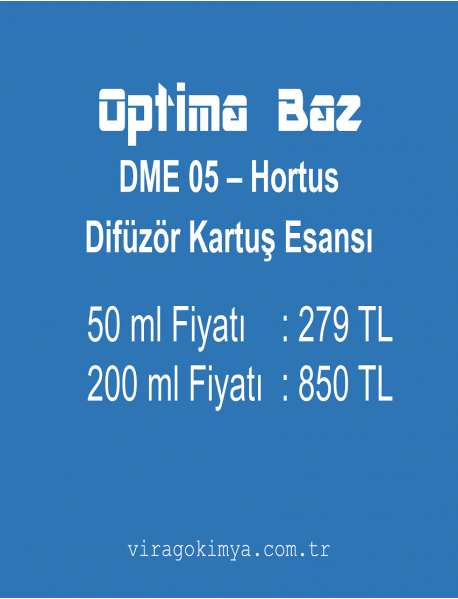 Optima Baz DME 05 - Hortus Difüzör Kartuş Esansı