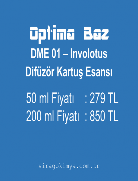 Optima Baz DME 01 - Involotus Difüzör Kartuş Esansı