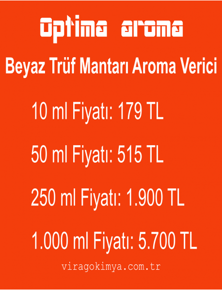 Optima Beyaz Trüf Mantarı Aroma Verici