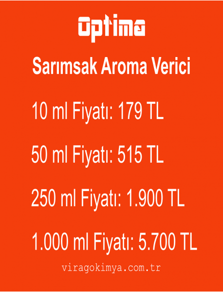 Optima Sarımsak Aroma Verici