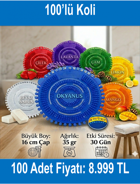 Toptan Pisuvar Koku Giderici 100'lü Koli - Virago Kimya