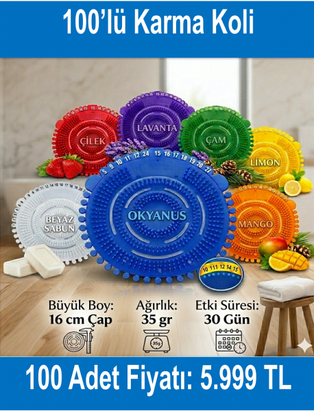 Pisuvar Koku Giderici 100'lü Karma Koli - Virago Kimya Pisuvar Koku Giderici 100'lü Karma Koli - Virago Kimya