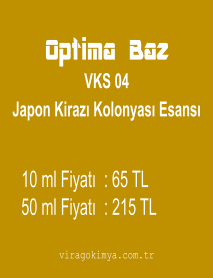 Optima Baz VKS - 04 Japon Kirazı Kolonyası Esansı 