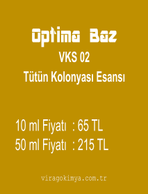 Optima Baz VKS - 02 Tütün Kolonyası Esansı 