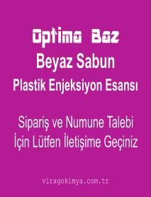 Optima Baz Plastik Enjeksiyon Beyaz Sabun Esansı