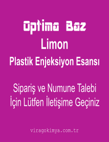 Optima Baz Plastik Enjeksiyon Limon Esansı