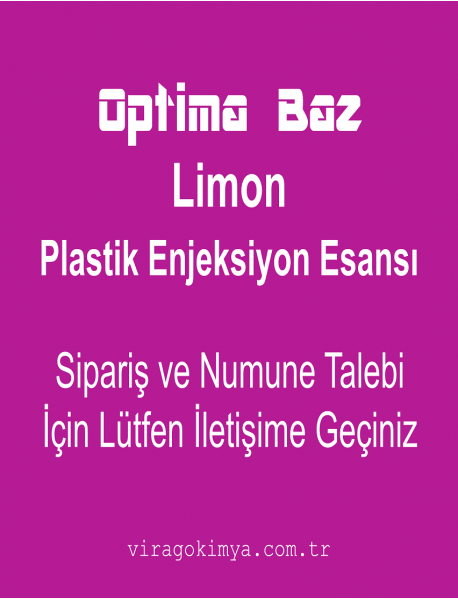 Optima Baz Plastik Enjeksiyon Limon Esansı