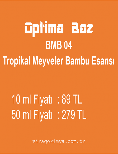 Optima Baz BMB - 04 Tropikal Meyveler Bambu Esansı 