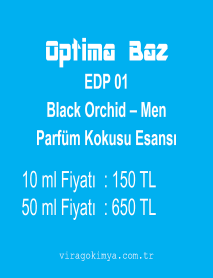 Optima Baz EDP 01 - Black Orchid Men Parfüm Kokusu Esansı