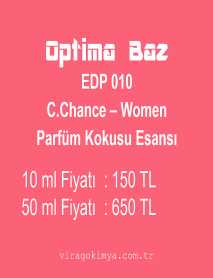 Optima Baz EDP 010 - C.Chance Women Parfüm Kokusu Esansı