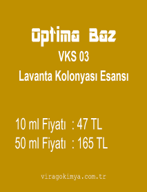 Optima Baz VKS - 03 Lavanta Kolonyası Esansı 